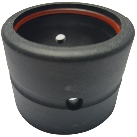 G-4  BUCHA RETA DE NYLON FLANGE GUERRA COM VEDACAO INTERNA - Imagem 2