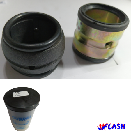 G-10 KIT GUERRA BUCHA MANCAL DE NYLON COM BUCHA FLANGE DE AÇO E RETENTOR AVULSO - Imagem 5