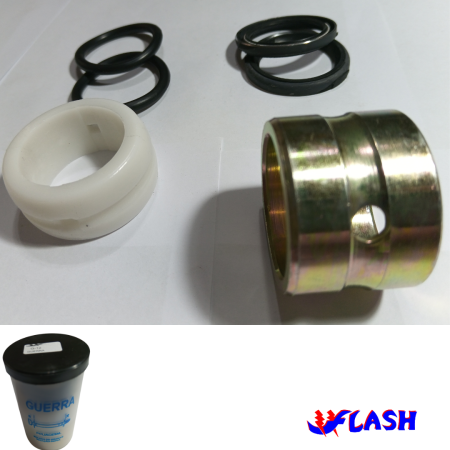 G-12 KIT GUERRA BUCHA CONICA DE TECNIL E BUCHA RETA FLANGE DE AÇO COM RETENTORES E VEDACAO SEPARADA - Imagem 3
