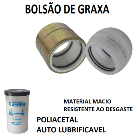 G-3G KIT S GUERRA COM BUCHA DE VEDAÇAO GAXETA E RETA DE AÇO COM REFIL DE TECNIL - Imagem 6