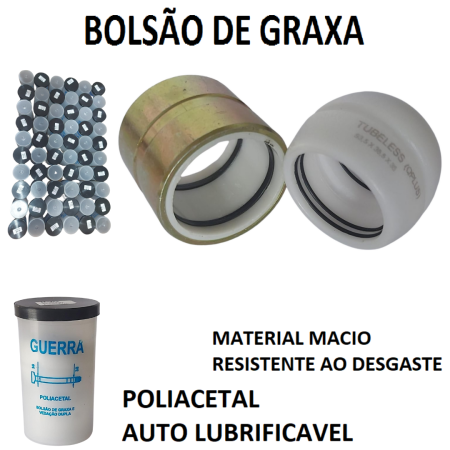 G-3G KIT S GUERRA COM BUCHA DE VEDAÇAO GAXETA E RETA DE AÇO COM REFIL DE TECNIL - Imagem 5