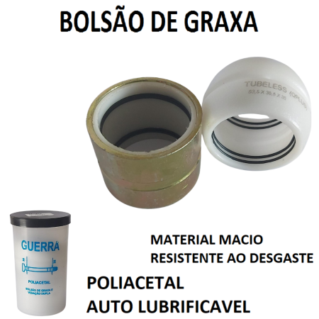 G-3G KIT S GUERRA COM BUCHA DE VEDAÇAO GAXETA E RETA DE AÇO COM REFIL DE TECNIL - Imagem 4