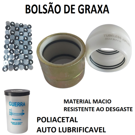 G-3G KIT S GUERRA COM BUCHA DE VEDAÇAO GAXETA E RETA DE AÇO COM REFIL DE TECNIL - Imagem 3