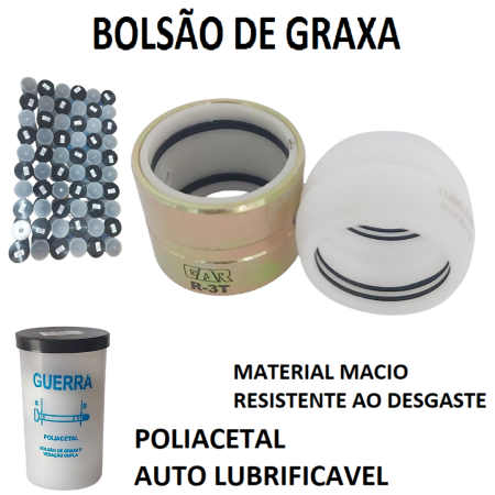 G-3G KIT S GUERRA COM BUCHA DE VEDAÇAO GAXETA E RETA DE AÇO COM REFIL DE TECNIL - Imagem 2