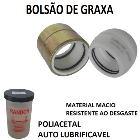 R-3G KIT DO S RANDON COM BUCHAS DE TECNIL E AÇO COM REFIL TECNIL - Imagem 2