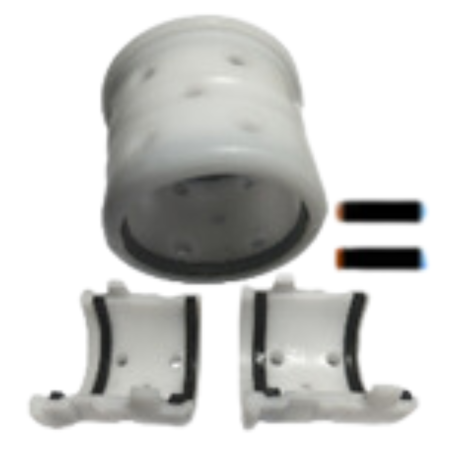FBI-30 FLANGE: BUCHA COM ABA DE POLIACETAL DESLIZANTE BI-PARTIDA CARRETA RANDON - Imagem 7