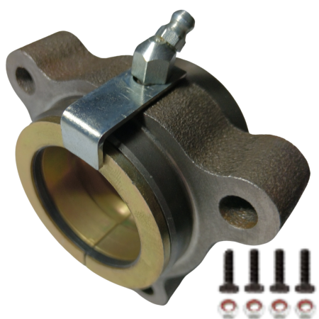 FBI-28 FLANGE PARAFUSADA SPIDER TUBLESS COM BUCHA DE METAL MICRO-FUNDIDO COMPLETA CARRETA RANDON - Imagem 3
