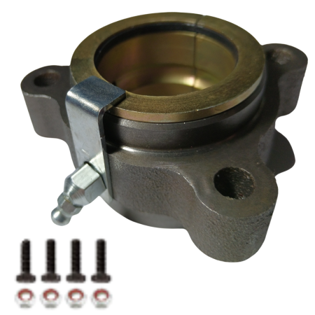 FBI-28 FLANGE PARAFUSADA SPIDER TUBLESS COM BUCHA DE METAL MICRO-FUNDIDO COMPLETA CARRETA RANDON - Imagem 6