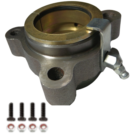 FBI-28 FLANGE PARAFUSADA SPIDER TUBLESS COM BUCHA DE METAL MICRO-FUNDIDO COMPLETA CARRETA RANDON - Imagem 7