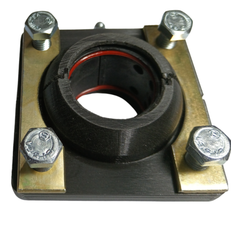 FBI-10  MANCAL 2 PARTES DE NYLON COM BUCHA DE NYLON BI PARTIDA - Imagem 2