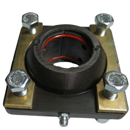 FBI-10  MANCAL 2 PARTES DE NYLON COM BUCHA DE NYLON BI PARTIDA - Imagem 4